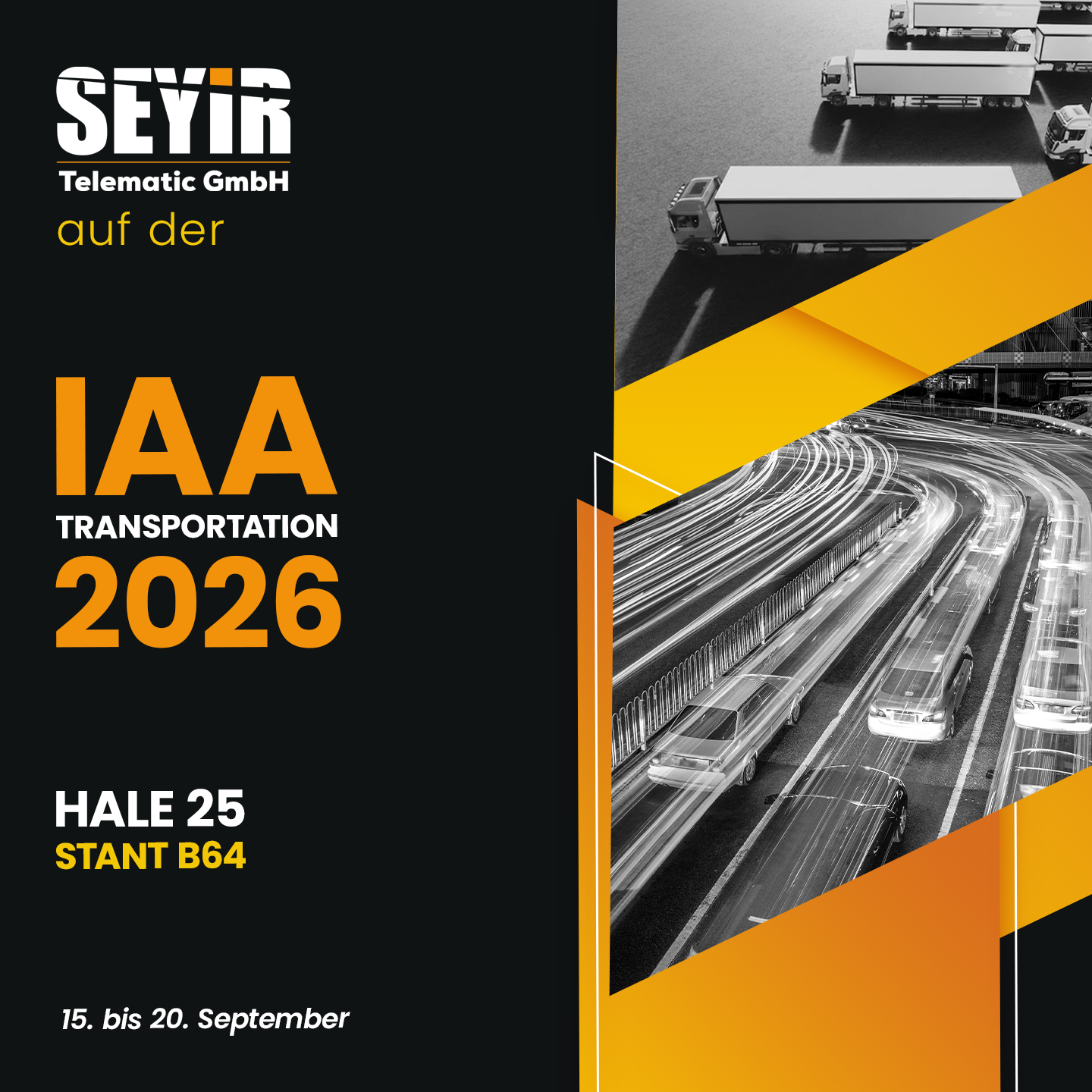 Seyir Telematic auf der IAA TRANSPORTATION 2026!
